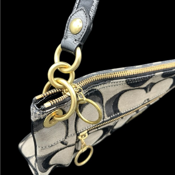 GUC Coach Poppy Signature Shoulder Bag w/ Large Glitter Hangtag - Picture 11 of 15